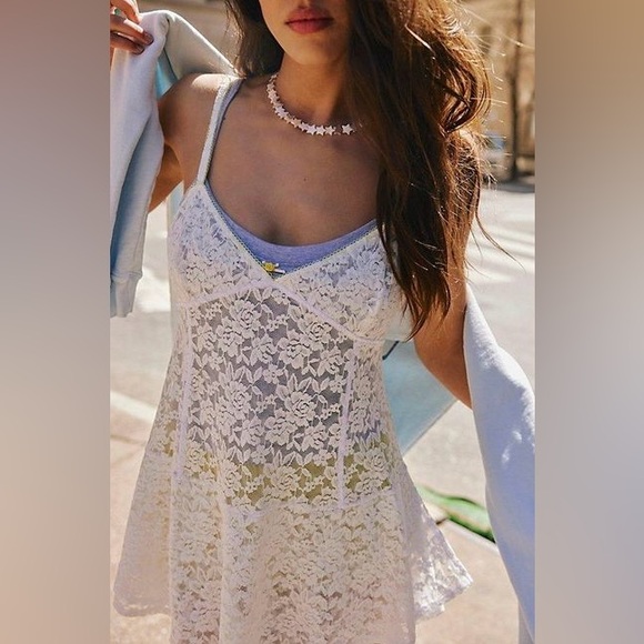 Free People Sun-Sational Mini Slip NWOT - Picture 5 of 10